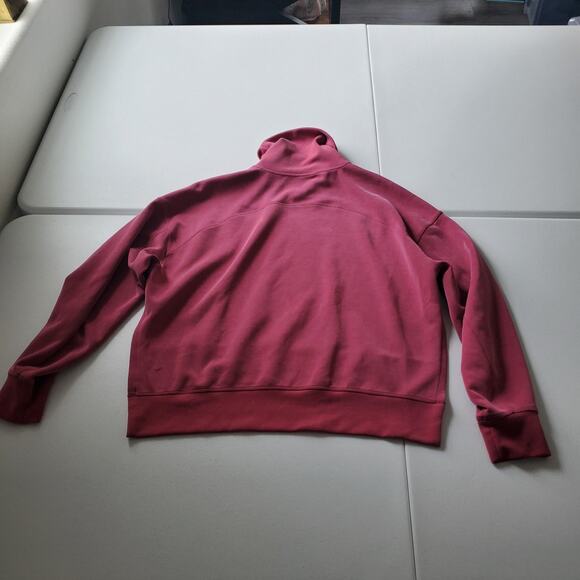 Lululemon Tops - Lululemon Sweatshirt Womens 4 Pink Turtleneck Oversized Pullover Fleece Yoga